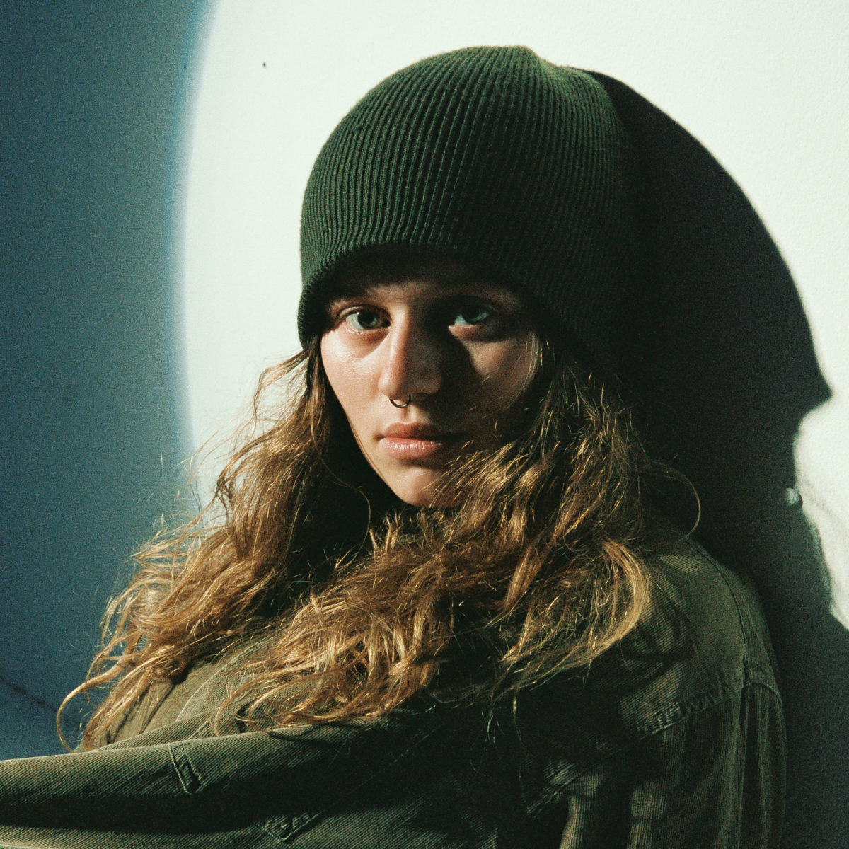 Acrylic Girl in Red Painting Art & Collectibles